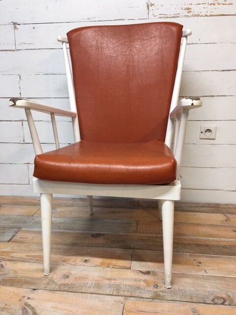 Fauteuil scandinave Baumann coussins d'origine 1960
