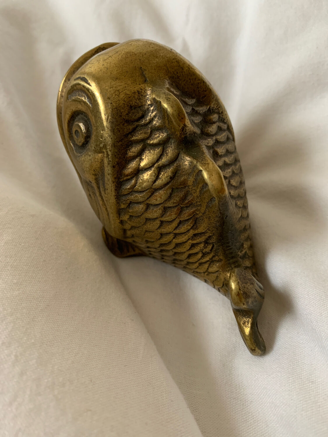 Bronze ashtray fish shaped