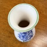 Porcelain Vase with Relief Painting of Forget Me Nots