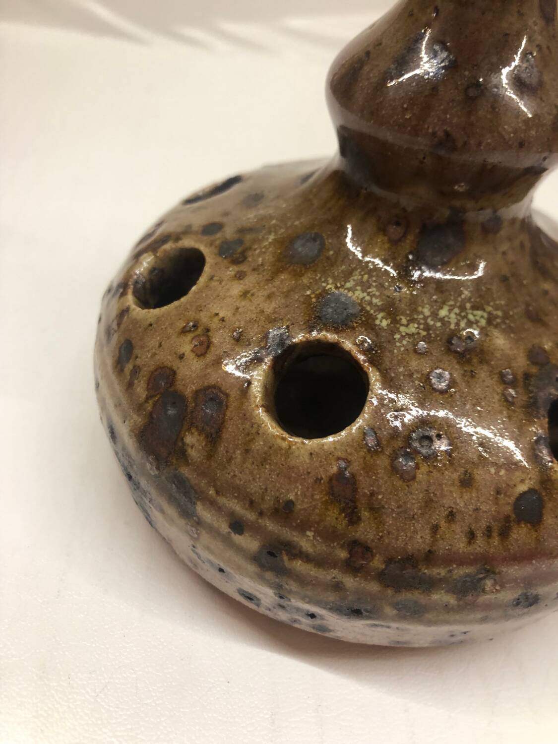 Vase en grès pyrite zoomorphe