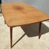Scandinavian table 2 extensions teak "tray in its juice"