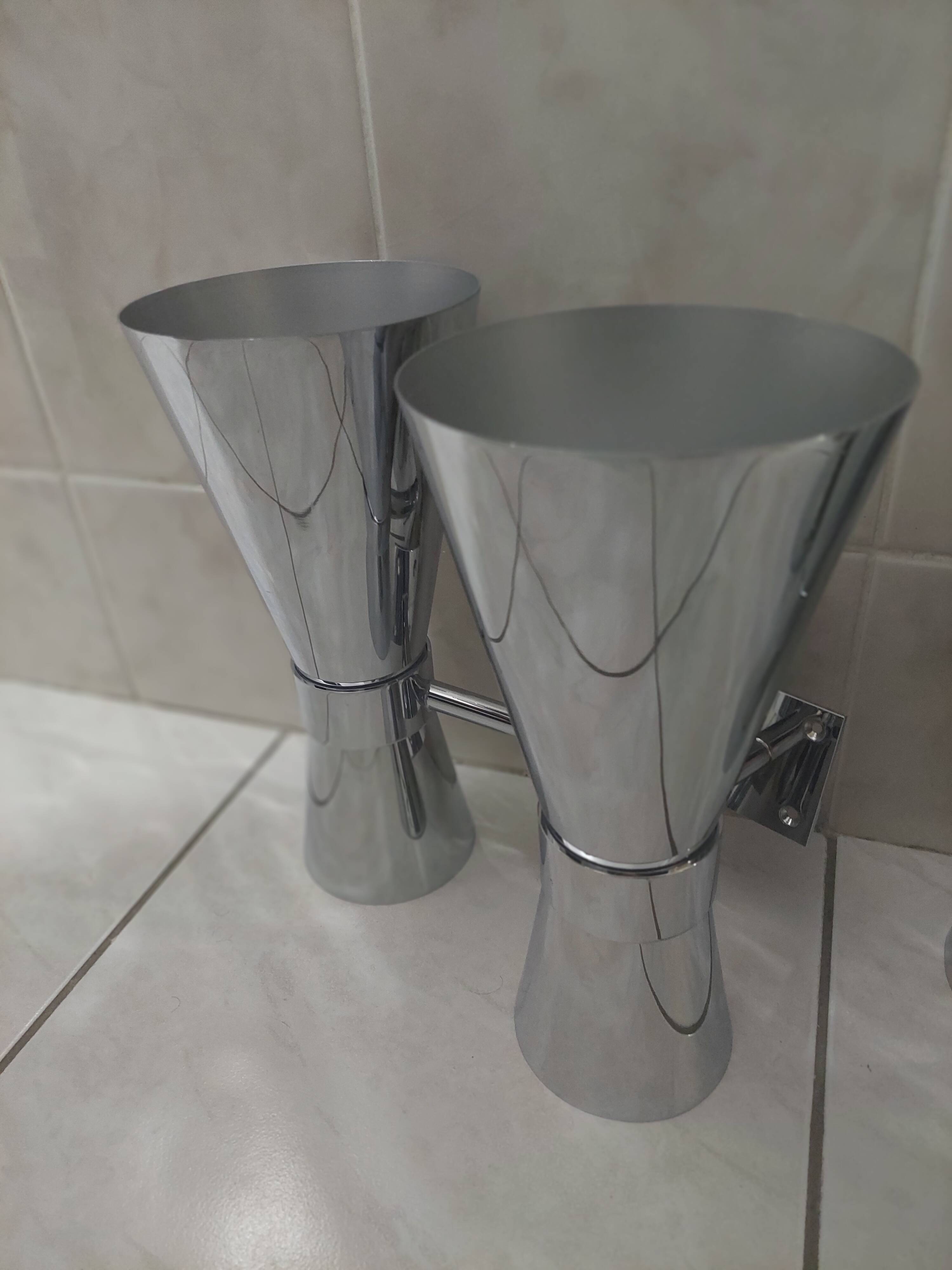 Peters Design chrome wall light