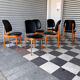 Set of 6 Pegase Baumann chairs