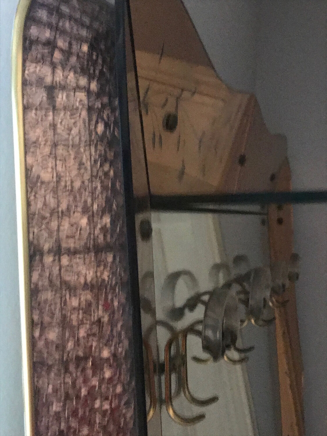 Mirror - venetian art-deco coat holder 126x193cm