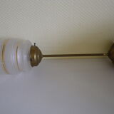 Suspension en laiton et opaline Pays Basa années 1960/1970