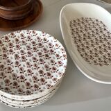 Gien vintage brown tree dish