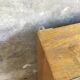 Large pharmacy wall display case in light oak - vintage 1960