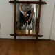 Antique bamboo mirror