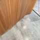 Baumann style wooden free-standing folding screen vintage 1950s