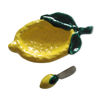 Butter dish lemon Vallauris