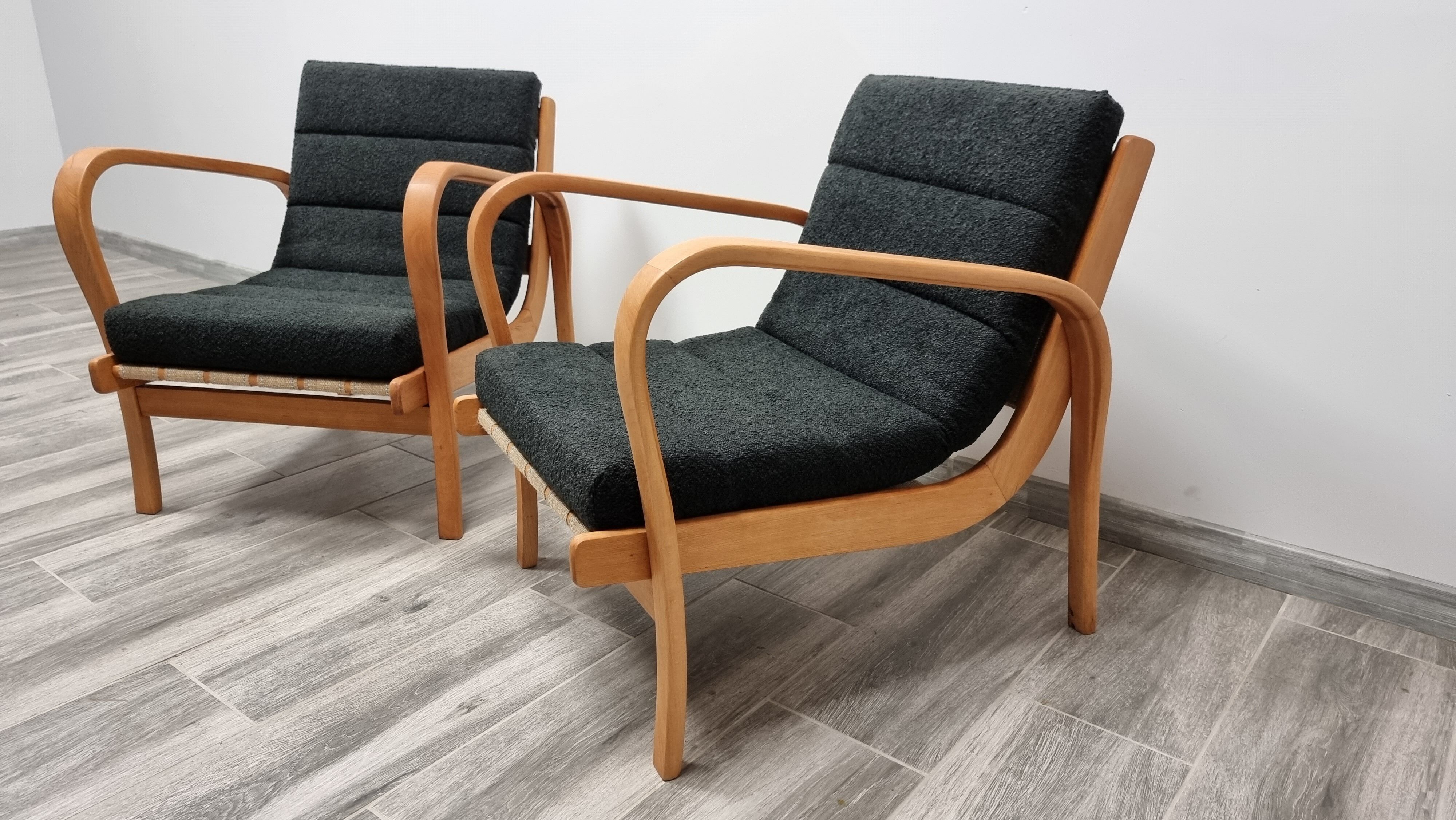 Pair of armchairs by K. Kozelka & A. Kropacek