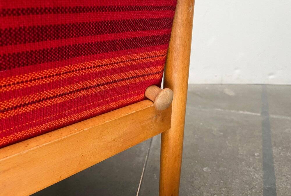 Mid-century Danish height-adjustable armchair, 1960s