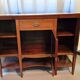 English mahogany glass-fronted buffet