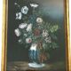 Pastel of a bouquet of flowers, Napoleon III, 19th century