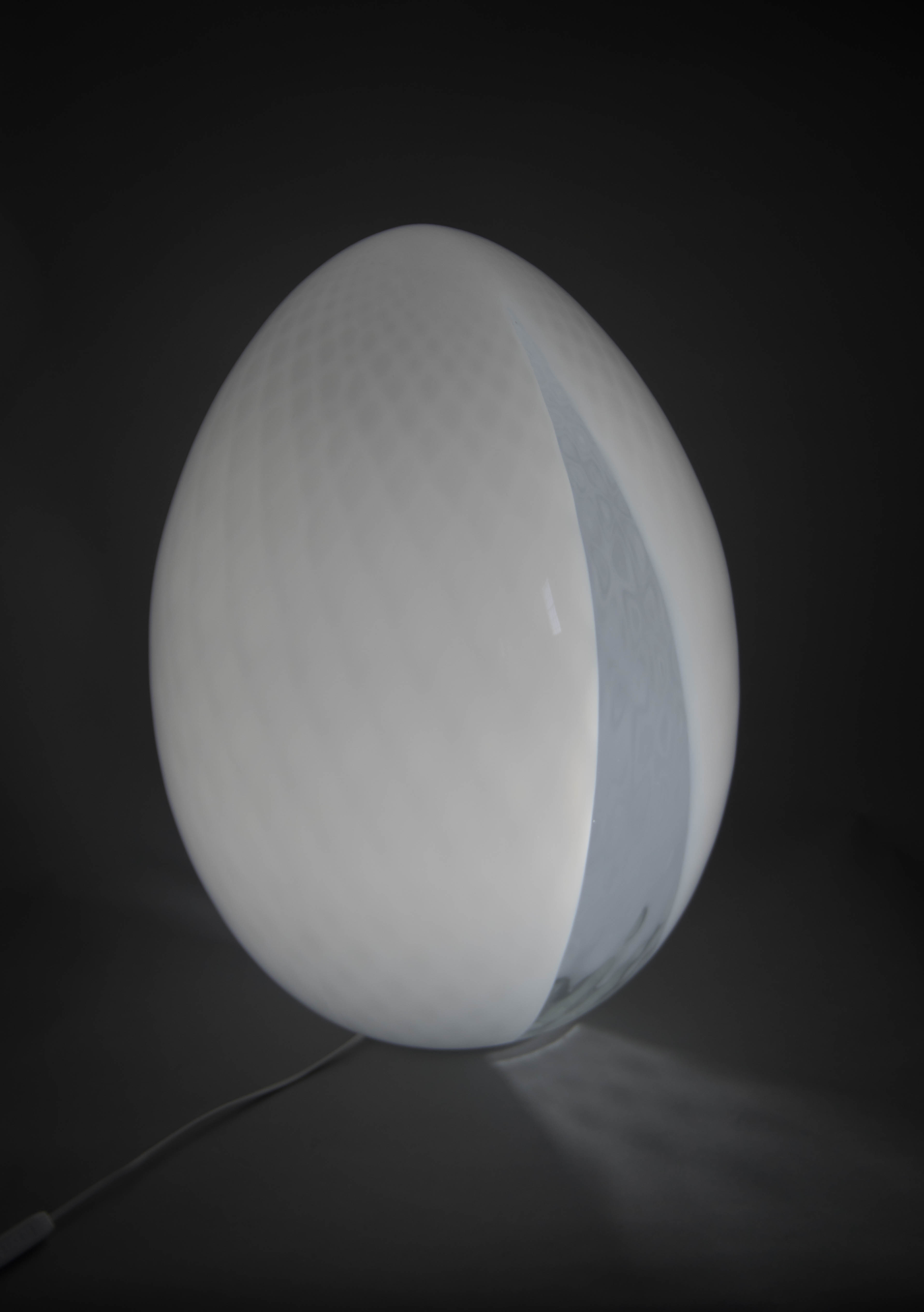 Giant Murano Glass Egg Lamp, Italy, 2000s