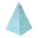 Large vintage pyramid lamp in metal and glass – Sculptural design from the year