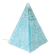 Large vintage pyramid lamp in metal and glass – Sculptural design from the year