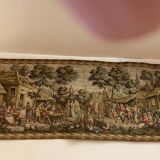 Tapestry of the Gobelins, village festival scene, perfect condition.
