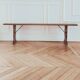 Renovated vintage bench, made of wood - 2 available, sold individually.