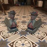 Pair of fireplace andirons