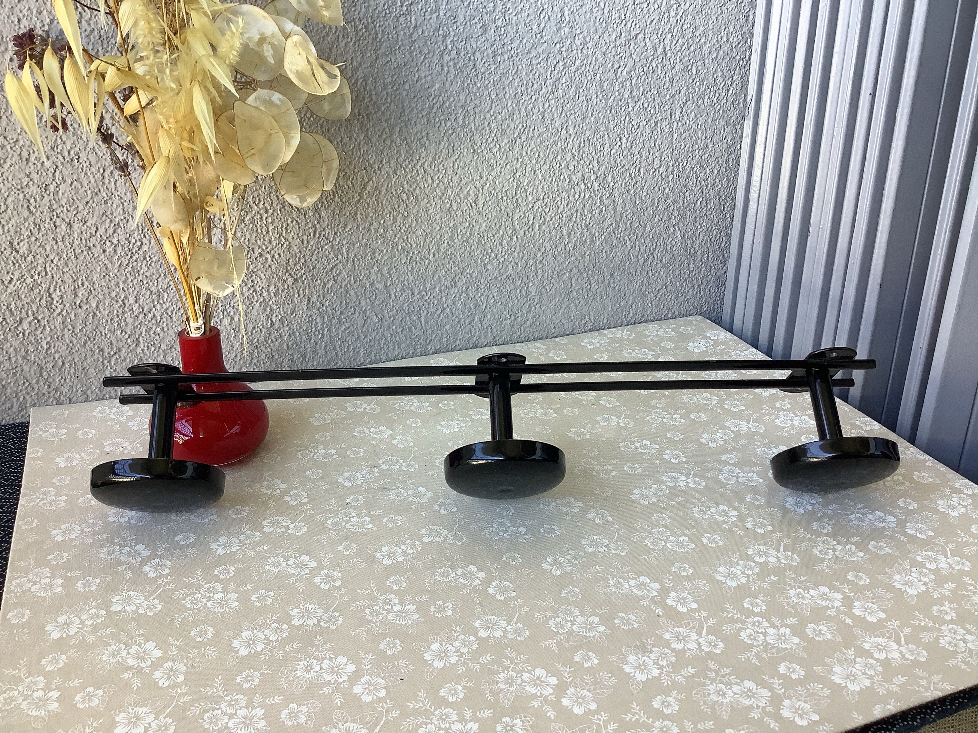 Vintage patère 70' black