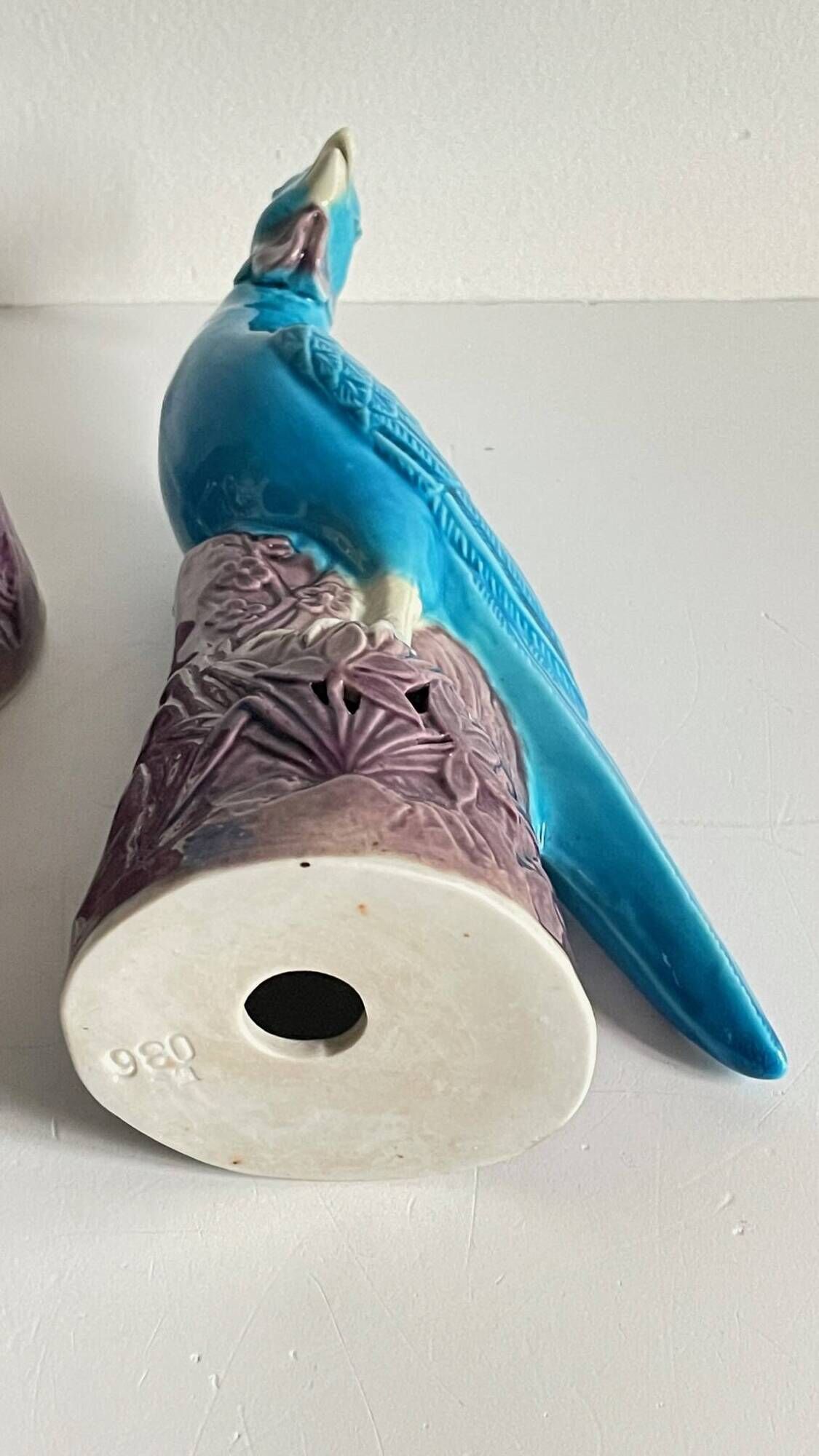 Pair of phenix birds chinese porcelain early 20th century