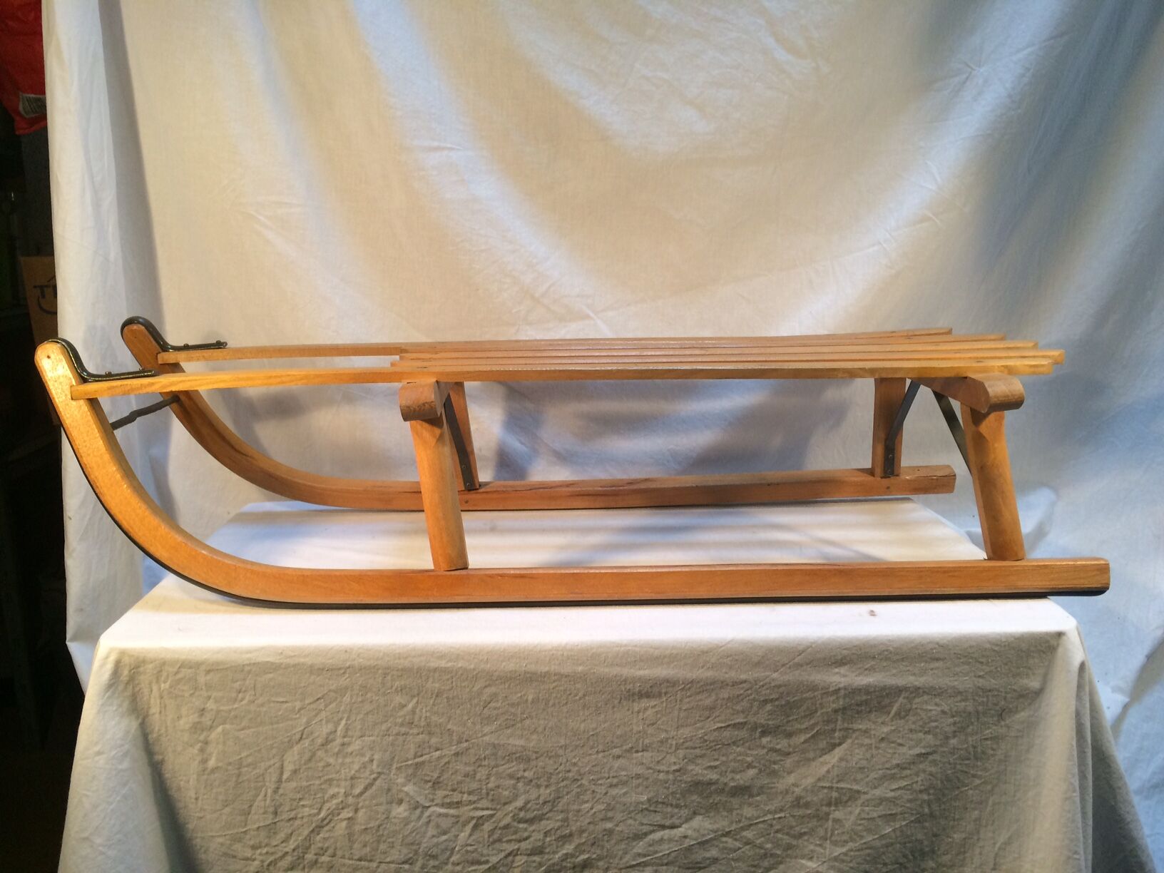 Traditional vintage wooden sled