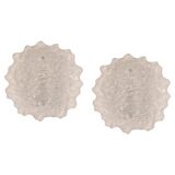 Exclusive Murano glass Sputnik wall sconces by Peill & Putzler, Germany.