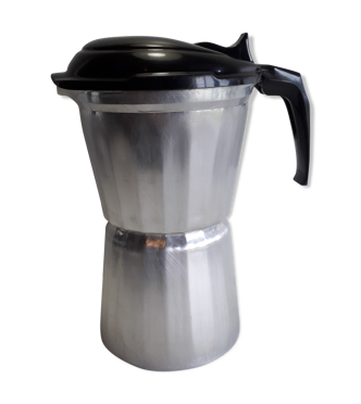 Cafetière / Théière Vintage En Aluminium SCAAL – Ancienne, Aspect Brut, Déco Atelier