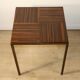 Vintage side table in rosewood & bronze – 1960s