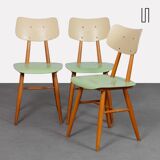 Suite of 3 chairs produced by Ton in the 1960s