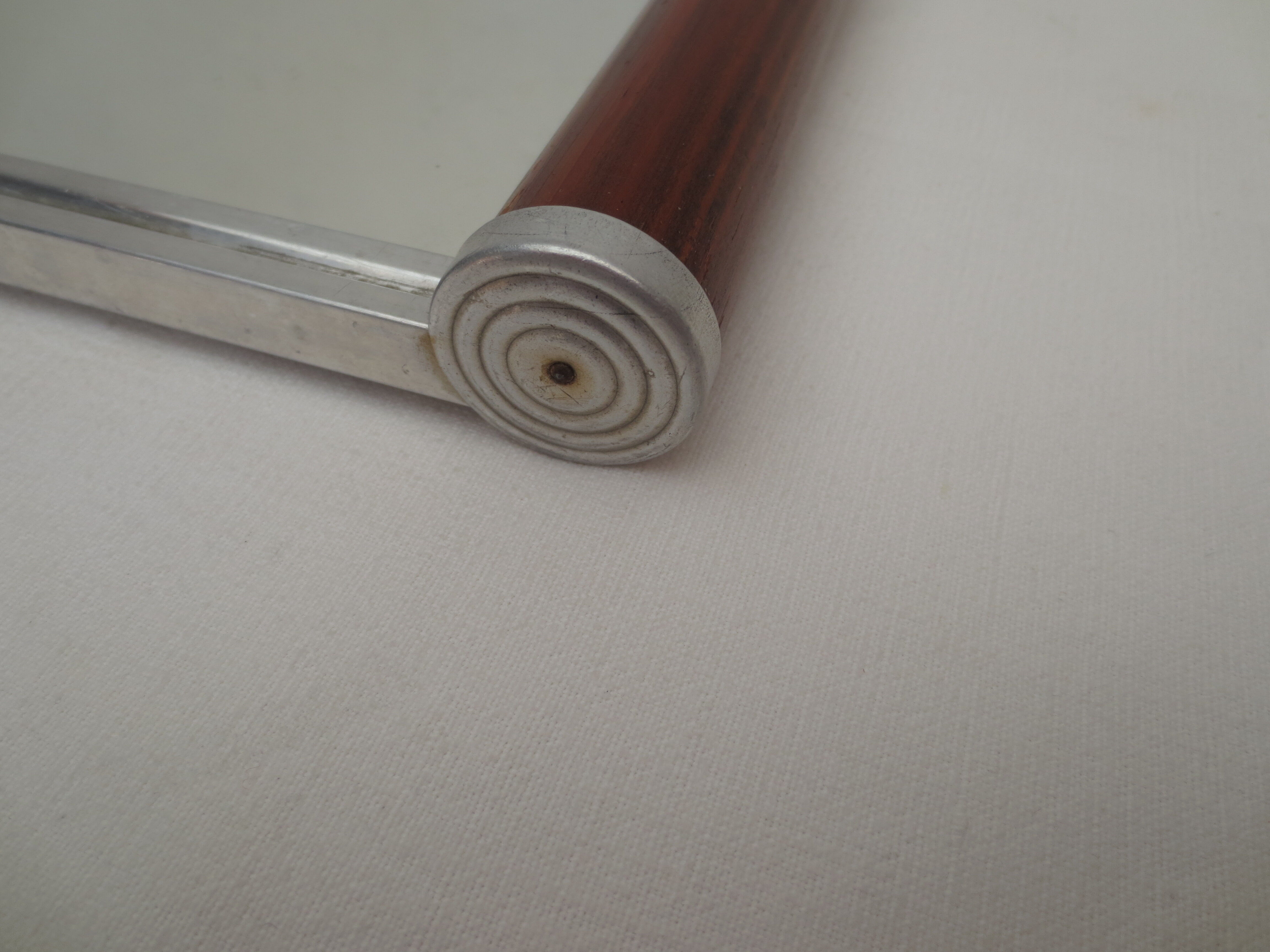 Mirror tray handles fruit wood from the 50s