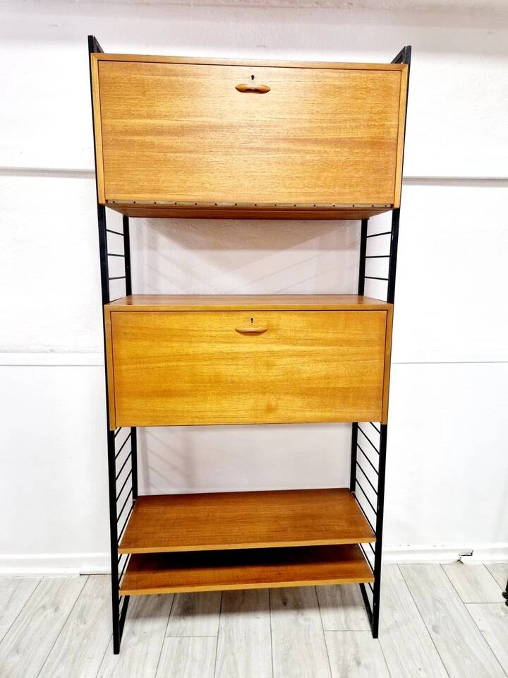 Mid Century Staples Ladderax Shelving Cupboard