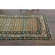 Tapis coureur vintage turc Oushak fait à la main en laine et coton orange 82x311