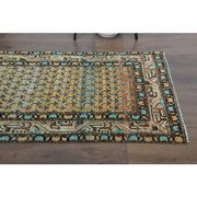 Vintage Turkish Oushak Handmade Wool Cotton Orange Runner Rug 82x311