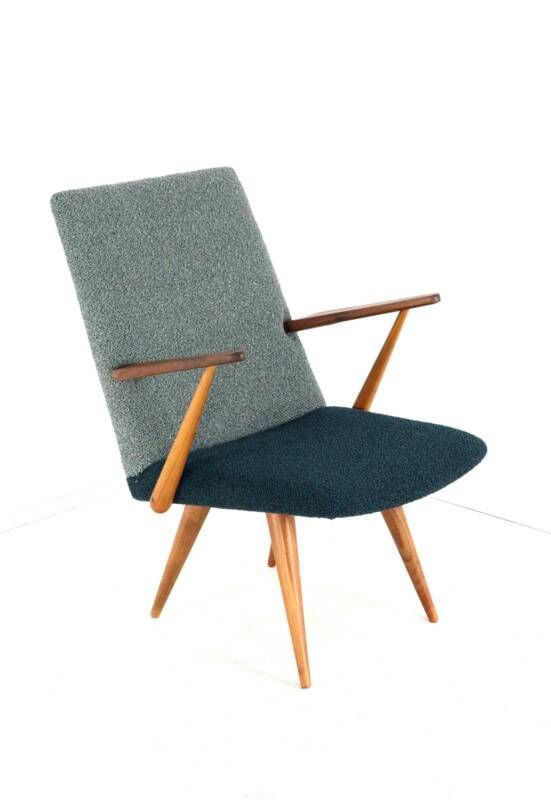 Fauteuil Akerblom bicolore - design scandinave - moderne du milieu du siècle