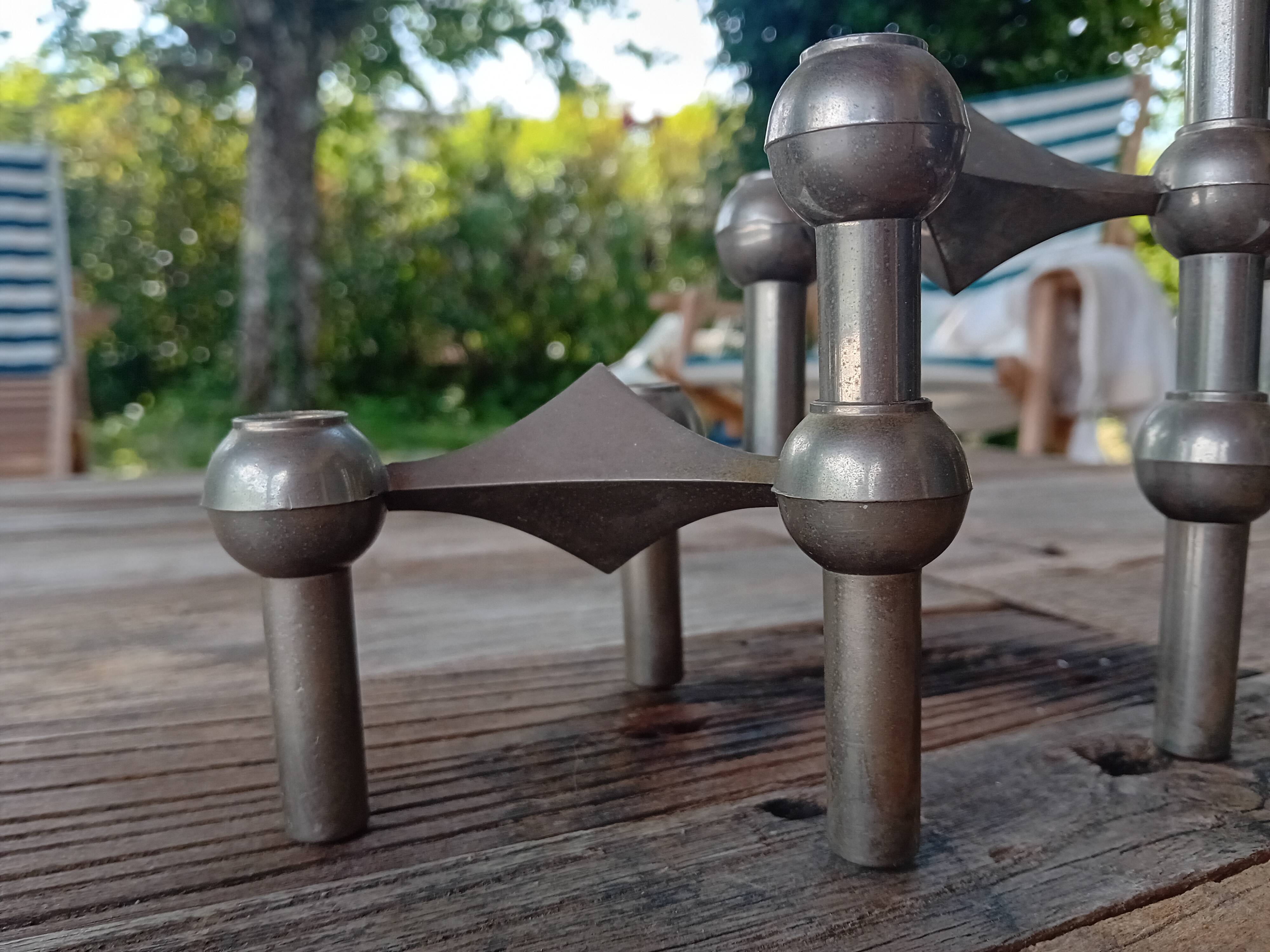 Set of Nagel candle holders from the 1970s consisting of 6 candle holders.