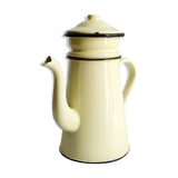 Vintage yellow enamelled coffee maker