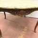 Bronze coffee table and marble tray Style Louis XV 20th century