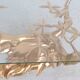 Willy Daro brass Bonsai and glass coffee table, 1970s