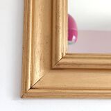 Antique gilded wooden mirror