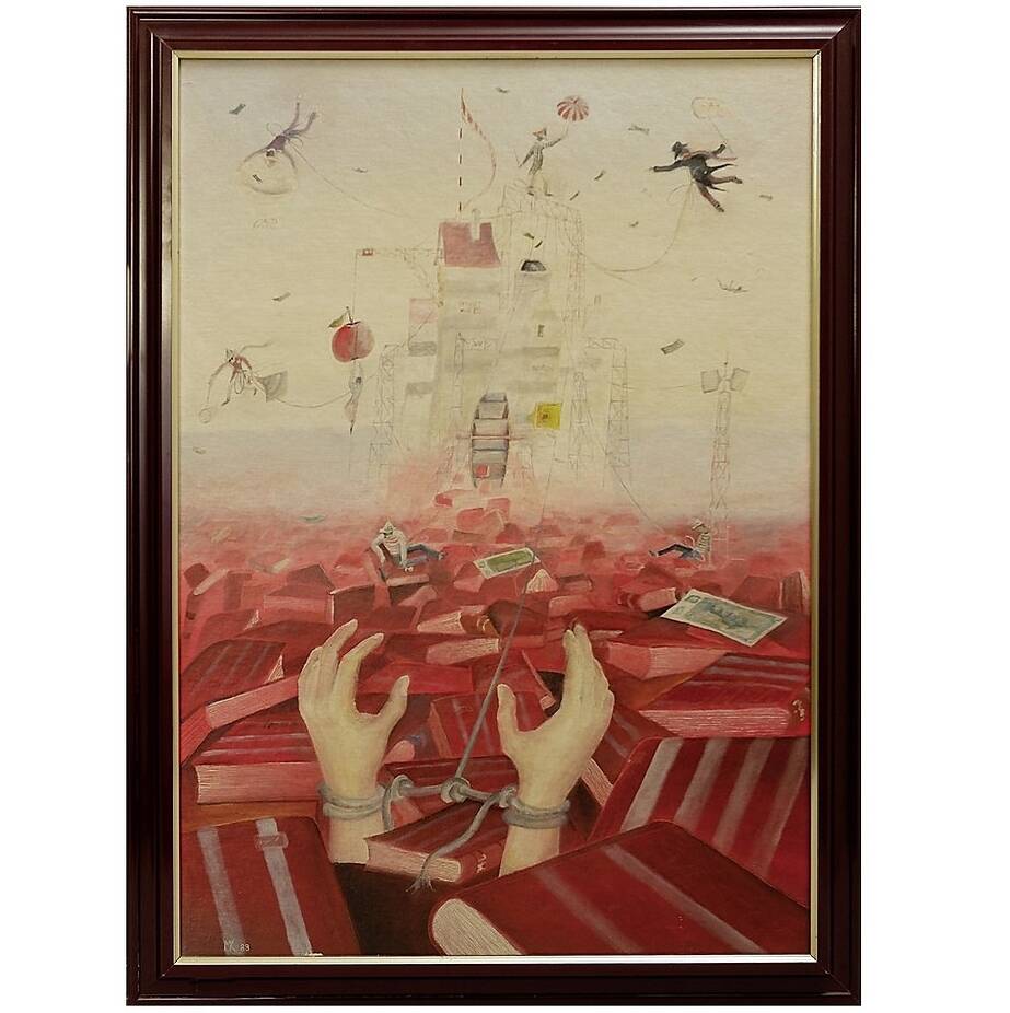 Miroslav Krofián "The Victory of Ideology" contemporary painting - czechia