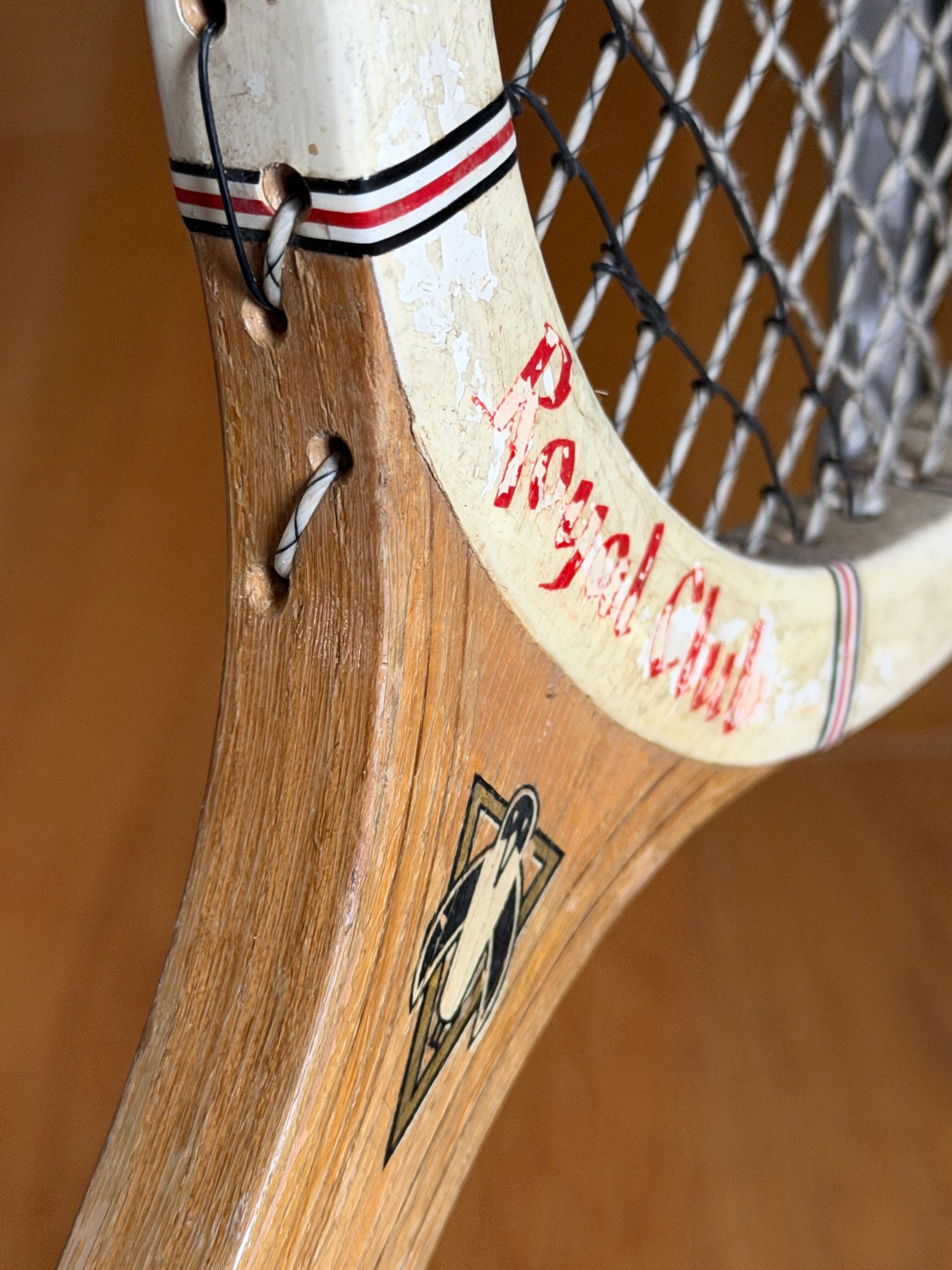 Vintage Pinguin rackets from the 1960s.