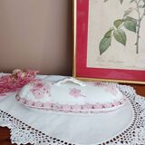 Soap dish, comb holder, ironstone, BFK, Lilac