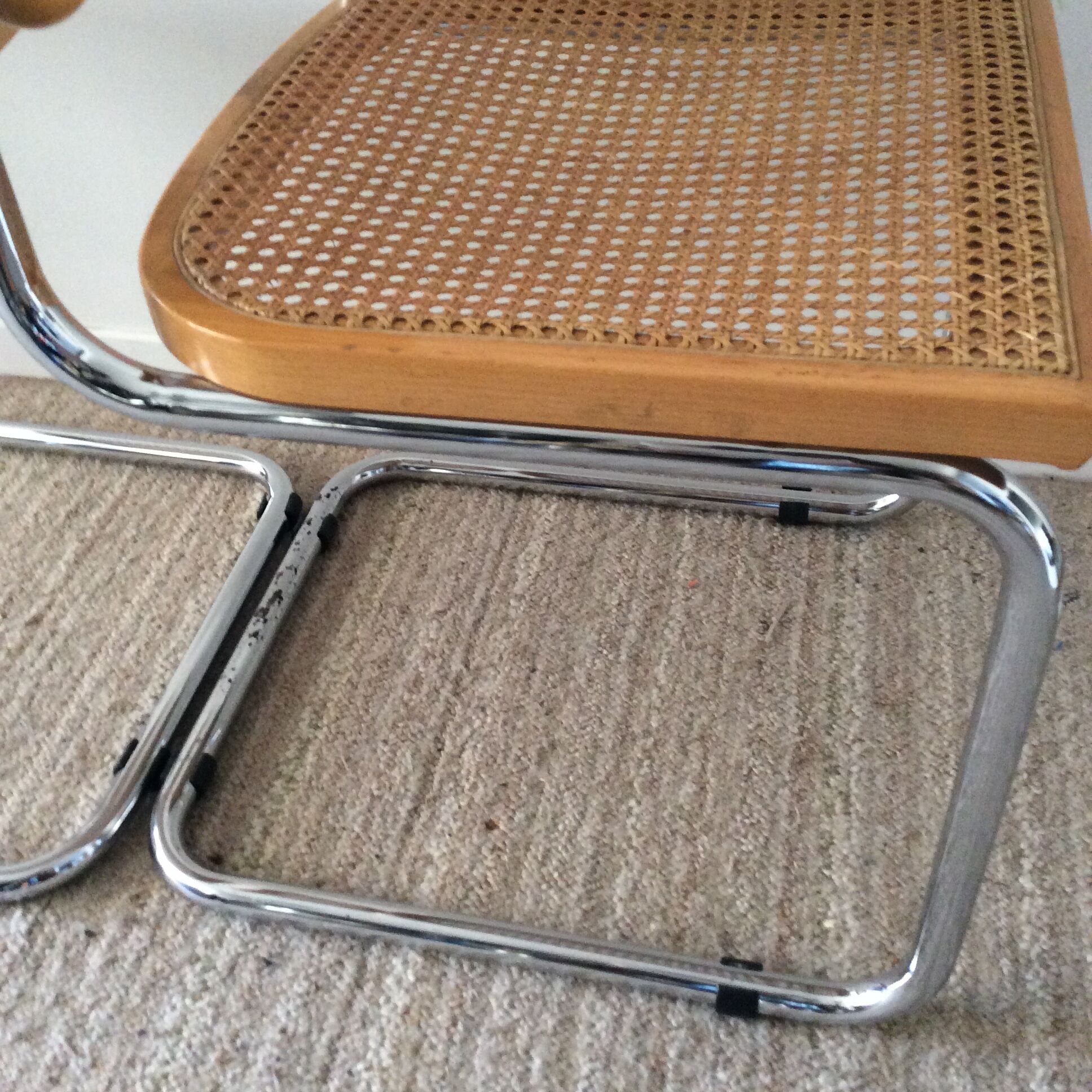 Paire de chaises Marcel Breuer Cesca B32