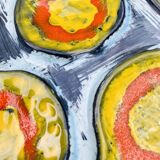 Mbfa pornic oyster plates, 1960