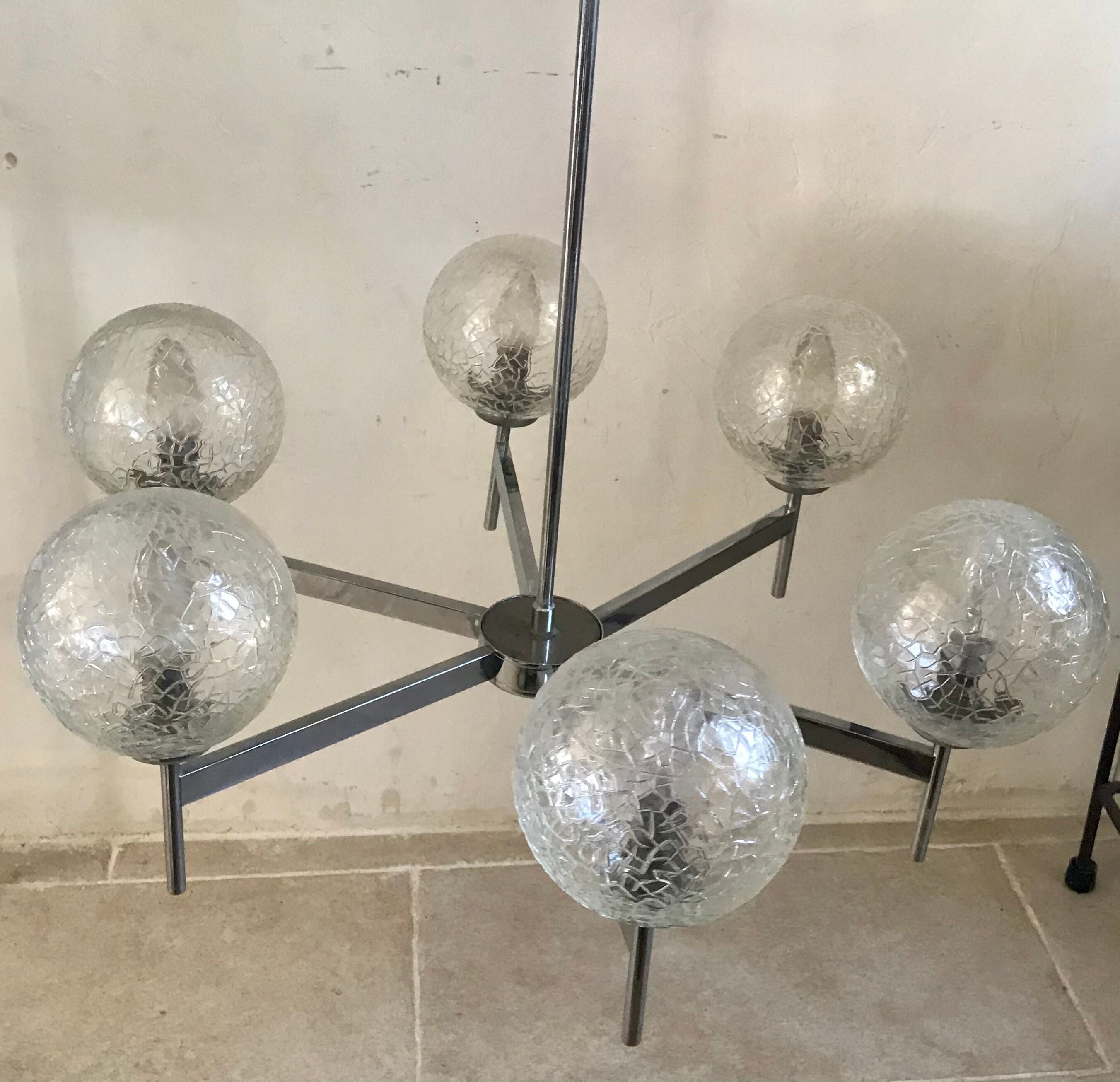 Sputnik Lustre 6 vintage lights