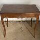 Oak desk and oak veneer with a large Louis XV style drawer