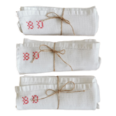 Old honeycomb tea towels