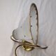 Tulip wall lamp 50s, Vintage, glass and brass